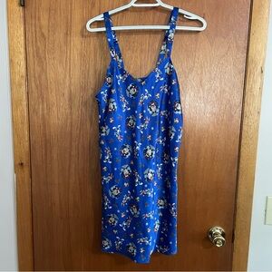 Classic looney tunes‎ collection Blue Christmas holiday nightgown size medium